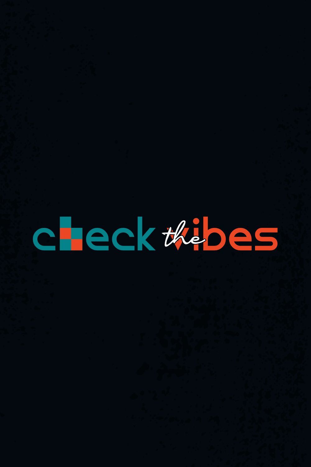 Check The Vibes Text Logo