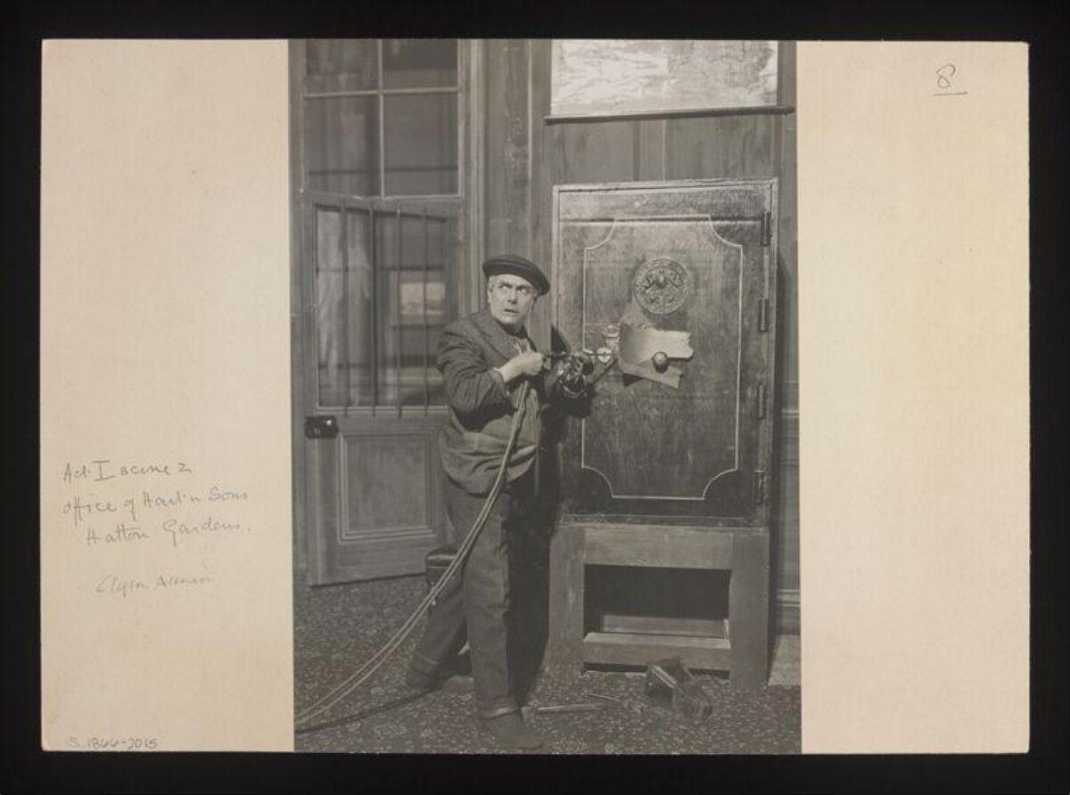 Workman Drilling Safe on Theatre Stage