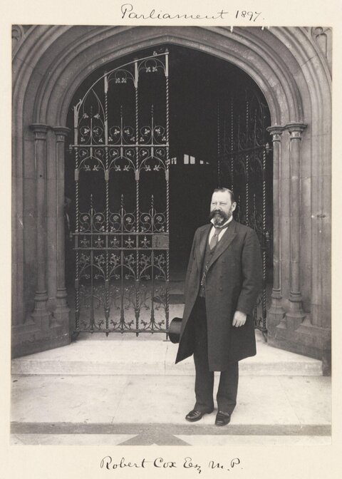 1897 Portrait of Robert Cox MP at Parliament