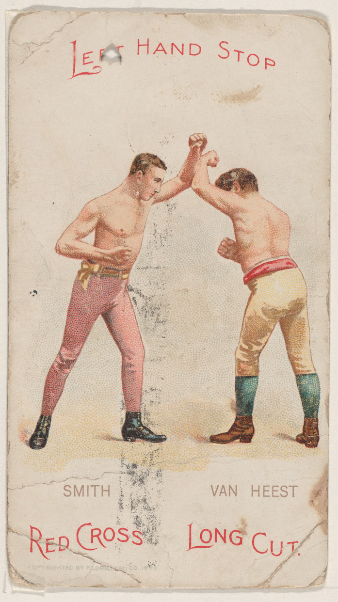 Vintage Boxing Technique Trade Card