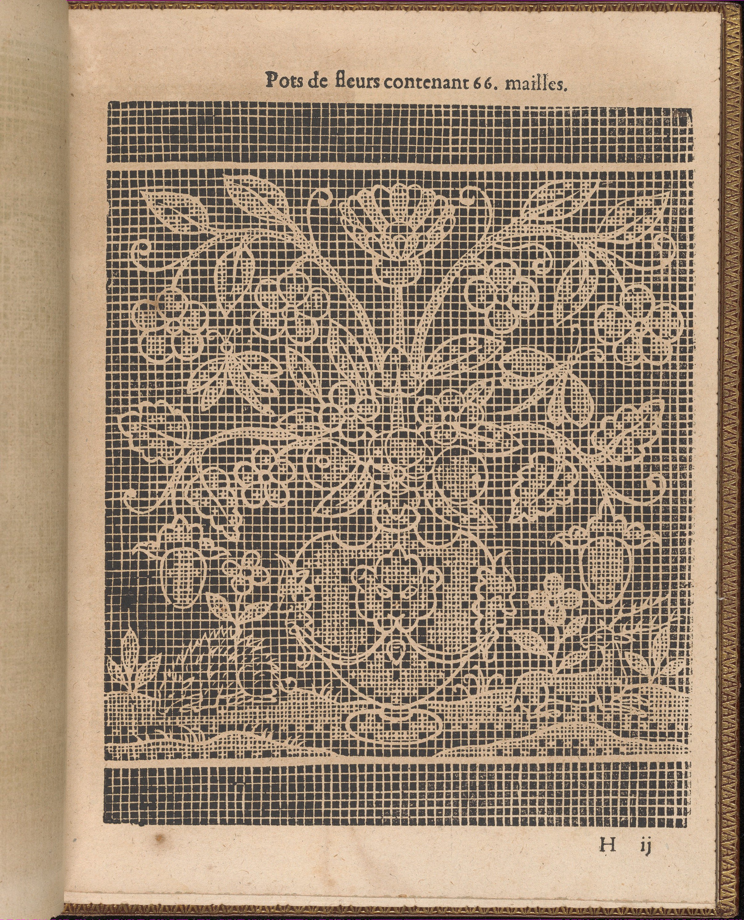 Antique Flower Pot Lace Pattern