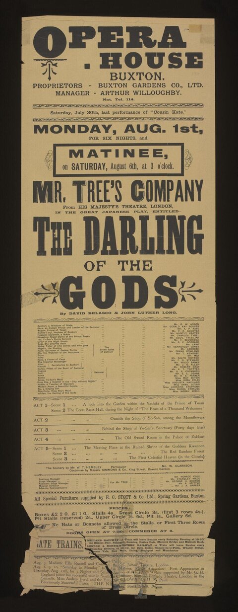 Vintage Buxton Opera House Play Poster