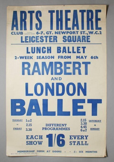 Arts Theatre Rambert London Ballet Poster