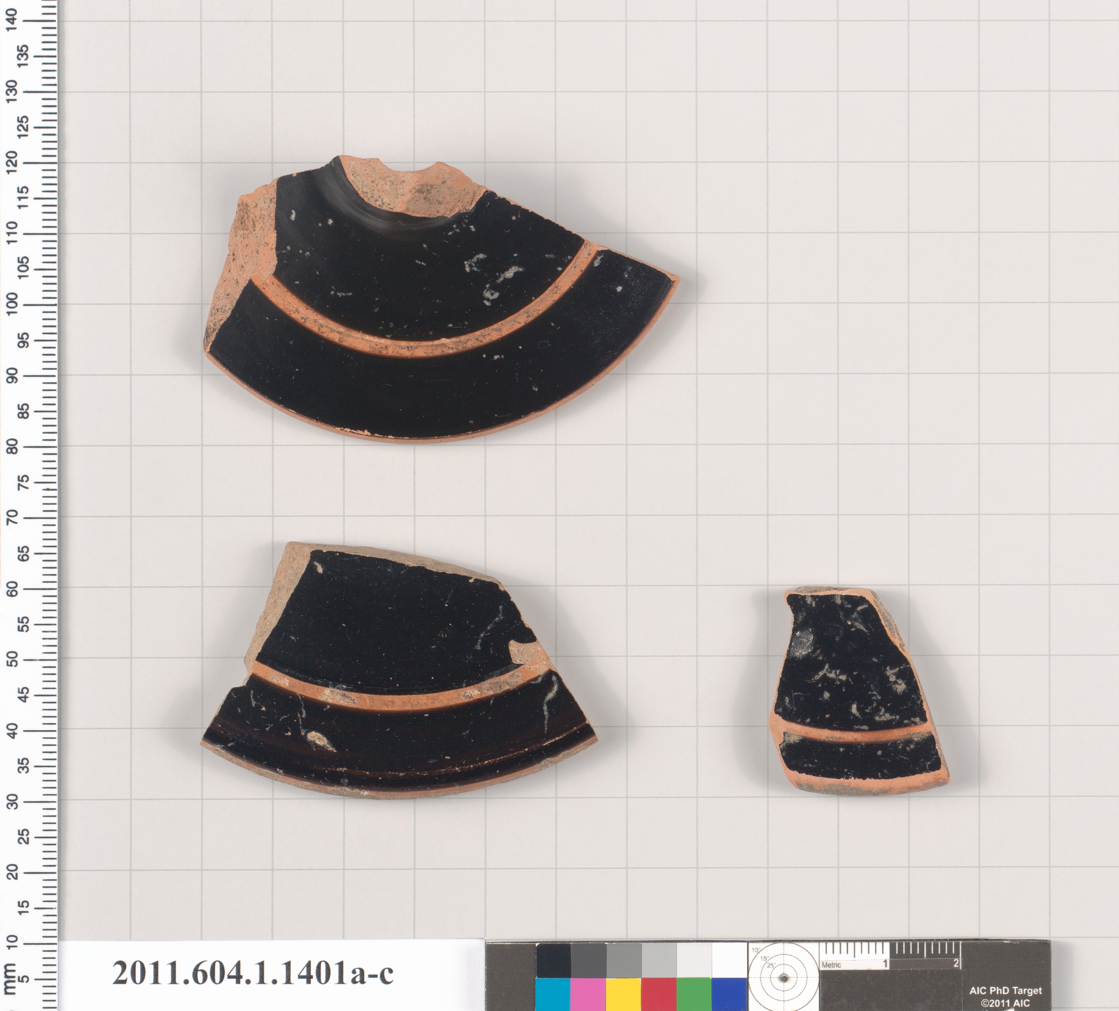 Three Ancient Pottery Shards