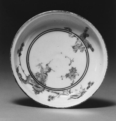 Antique Hand-Painted Porcelain Dish