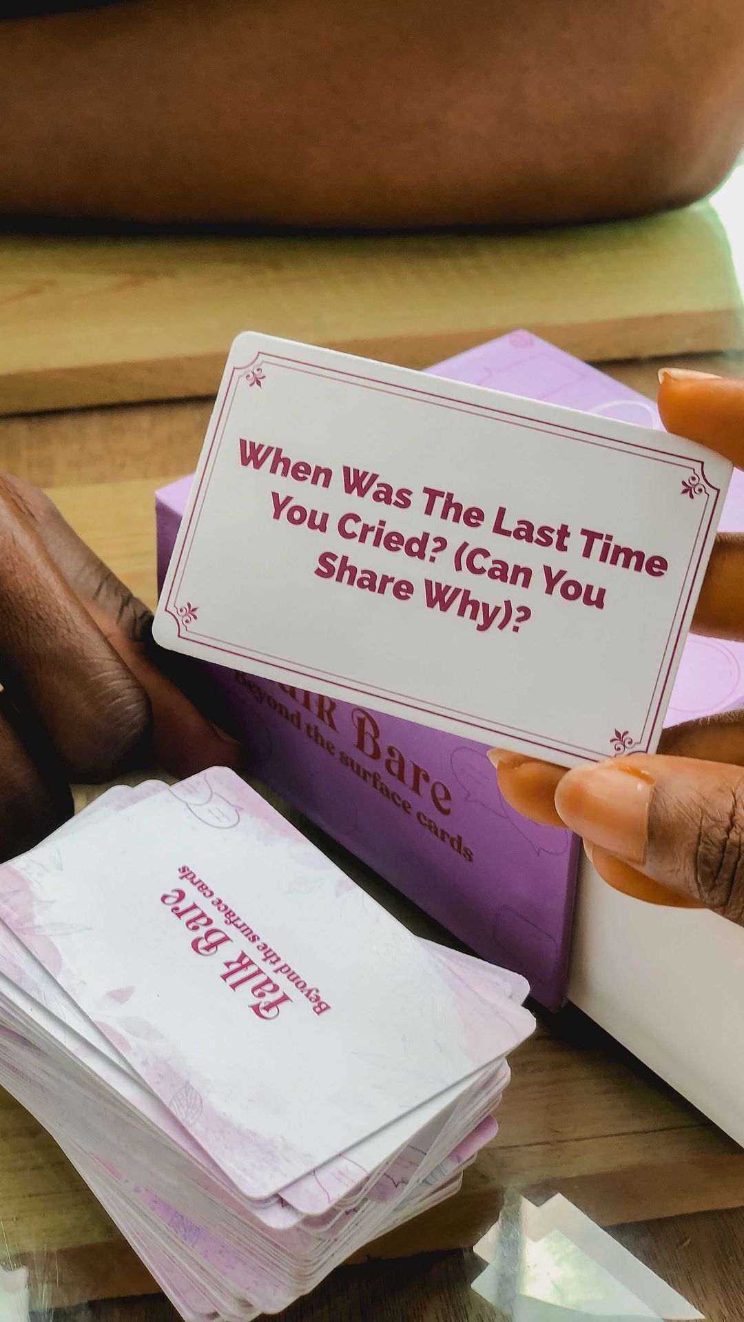 Talk Bare Conversation Question Card