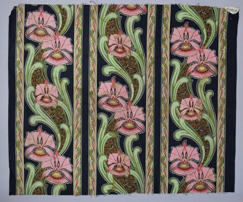 Pink Orchid Patterned Batik Fabric