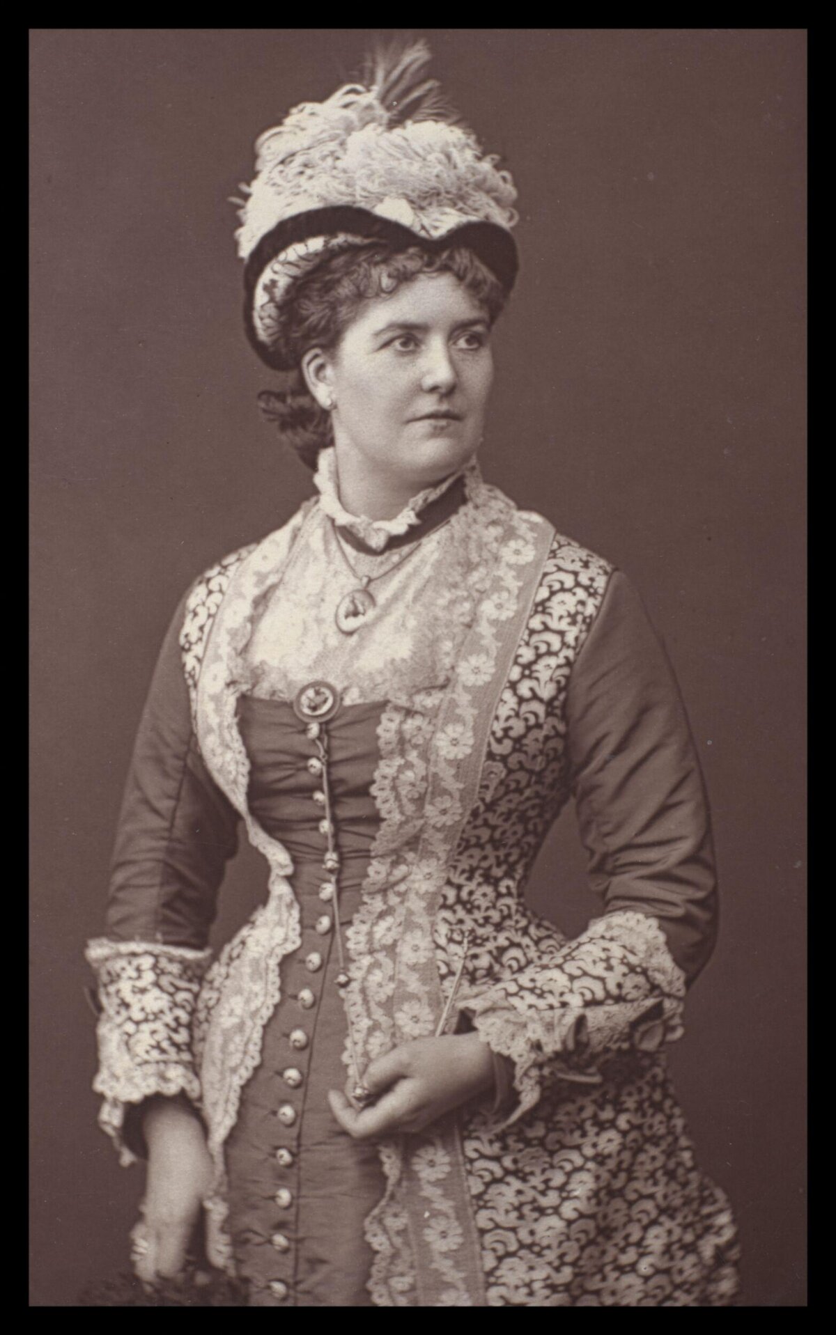 Victorian Woman Studio Portrait