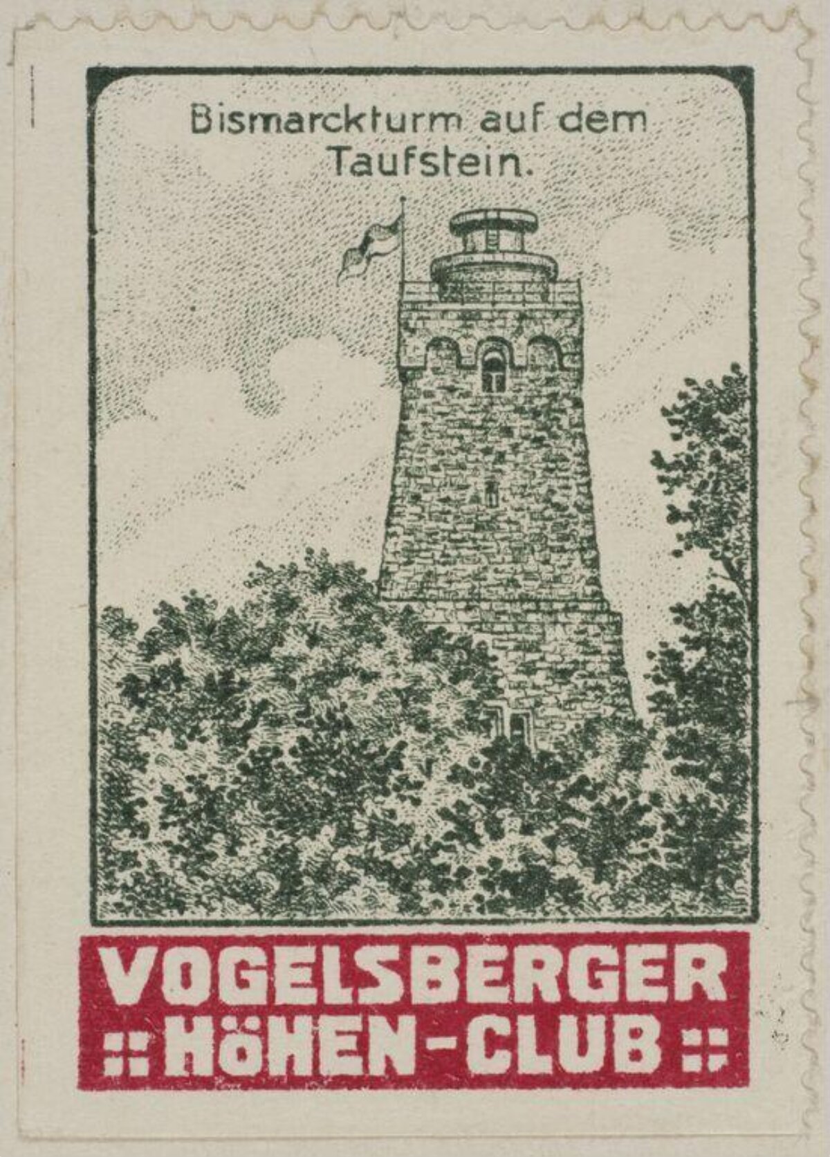 Bismarck Tower on Taufstein Stamp
