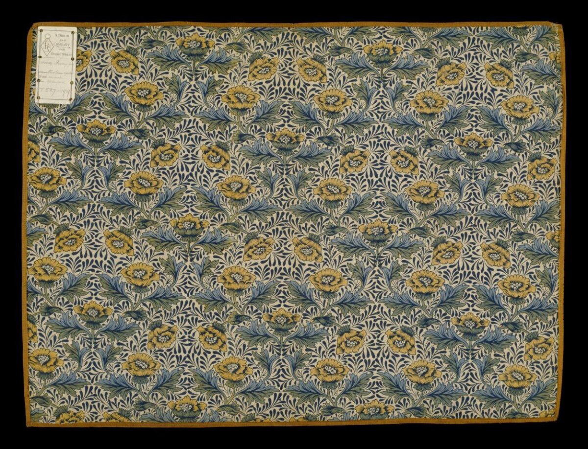 Vintage Floral Textile Sample