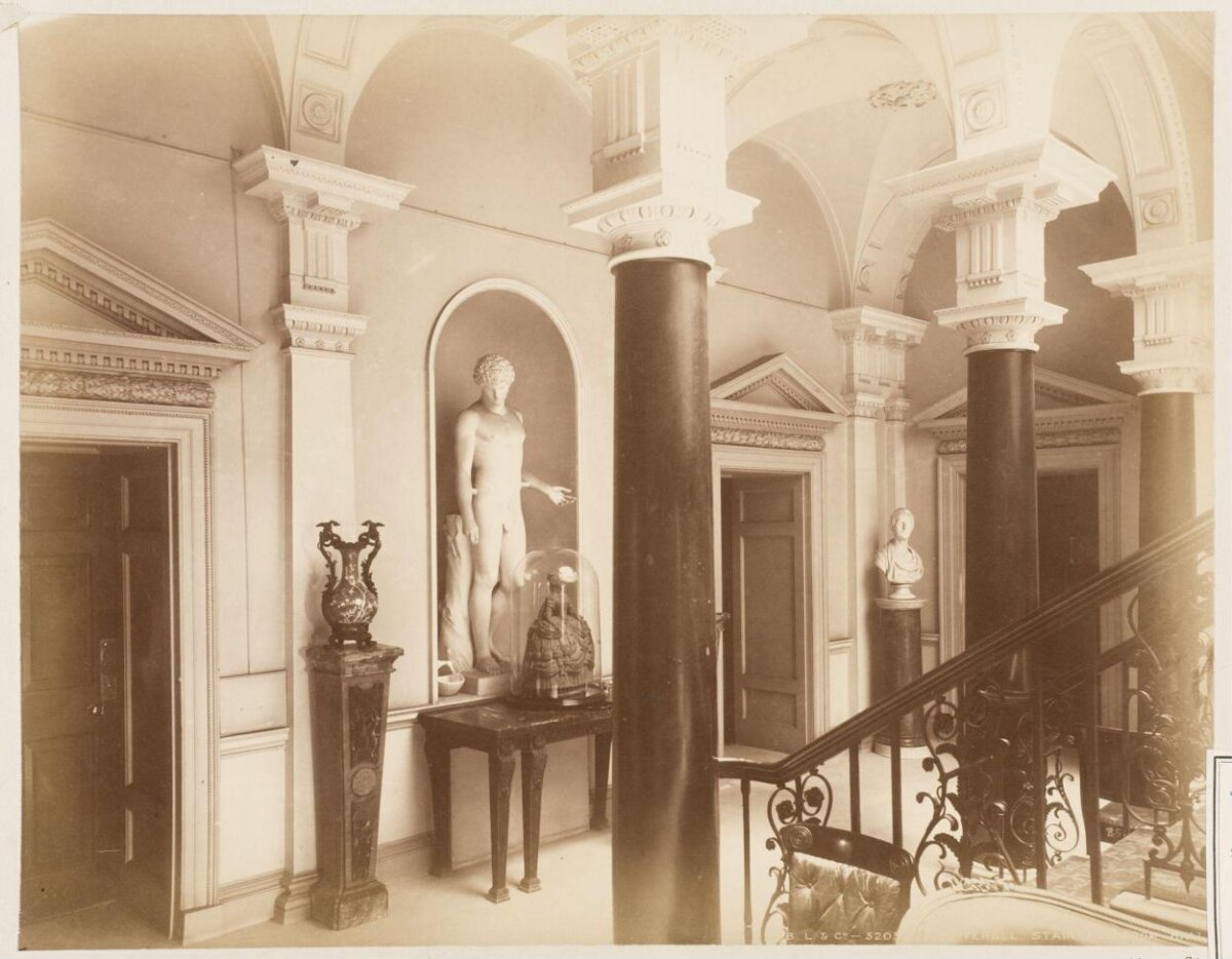 Classical Interior Hall with Staircase