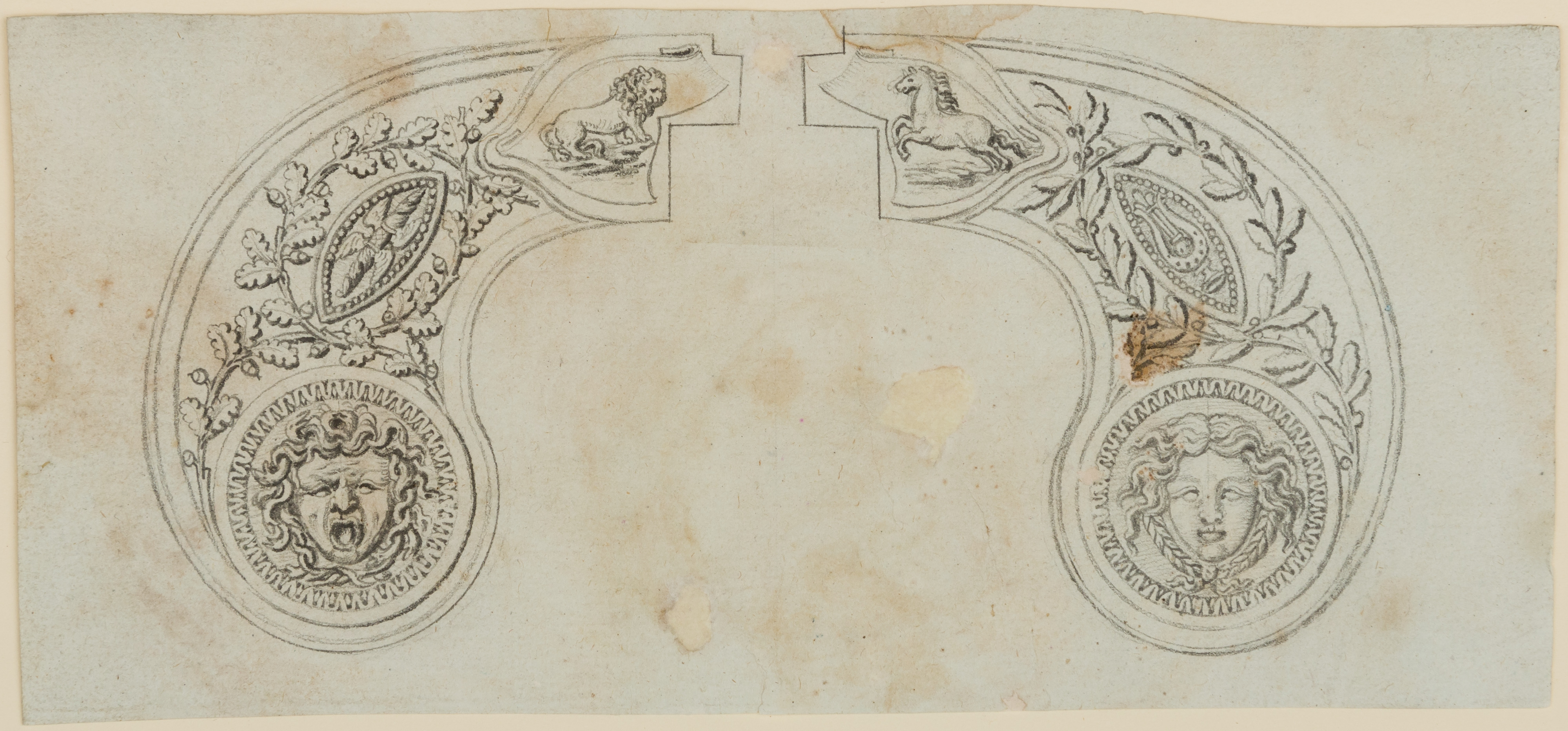 Symmetrical Decorative Ornament Sketch