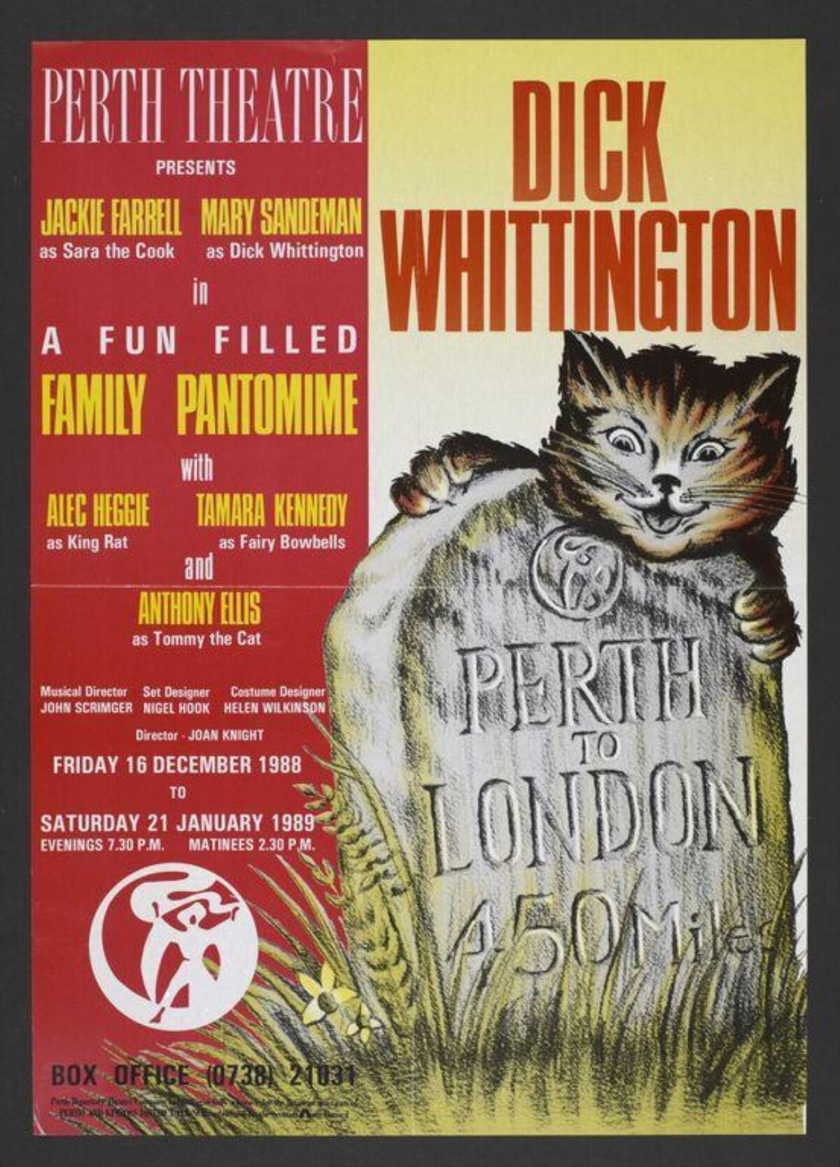 Perth Theatre Dick Whittington Pantomime Poster