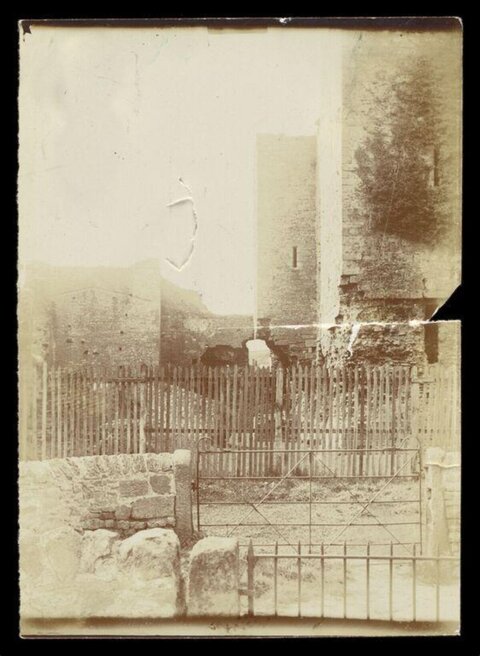 Vintage Photo of Stone Ruin Gateway