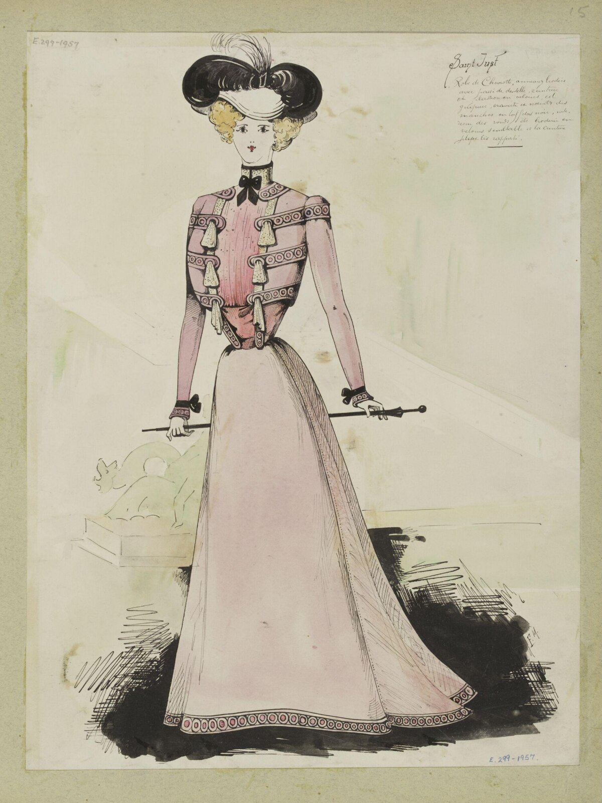 Edwardian Women's Fashion Sketch