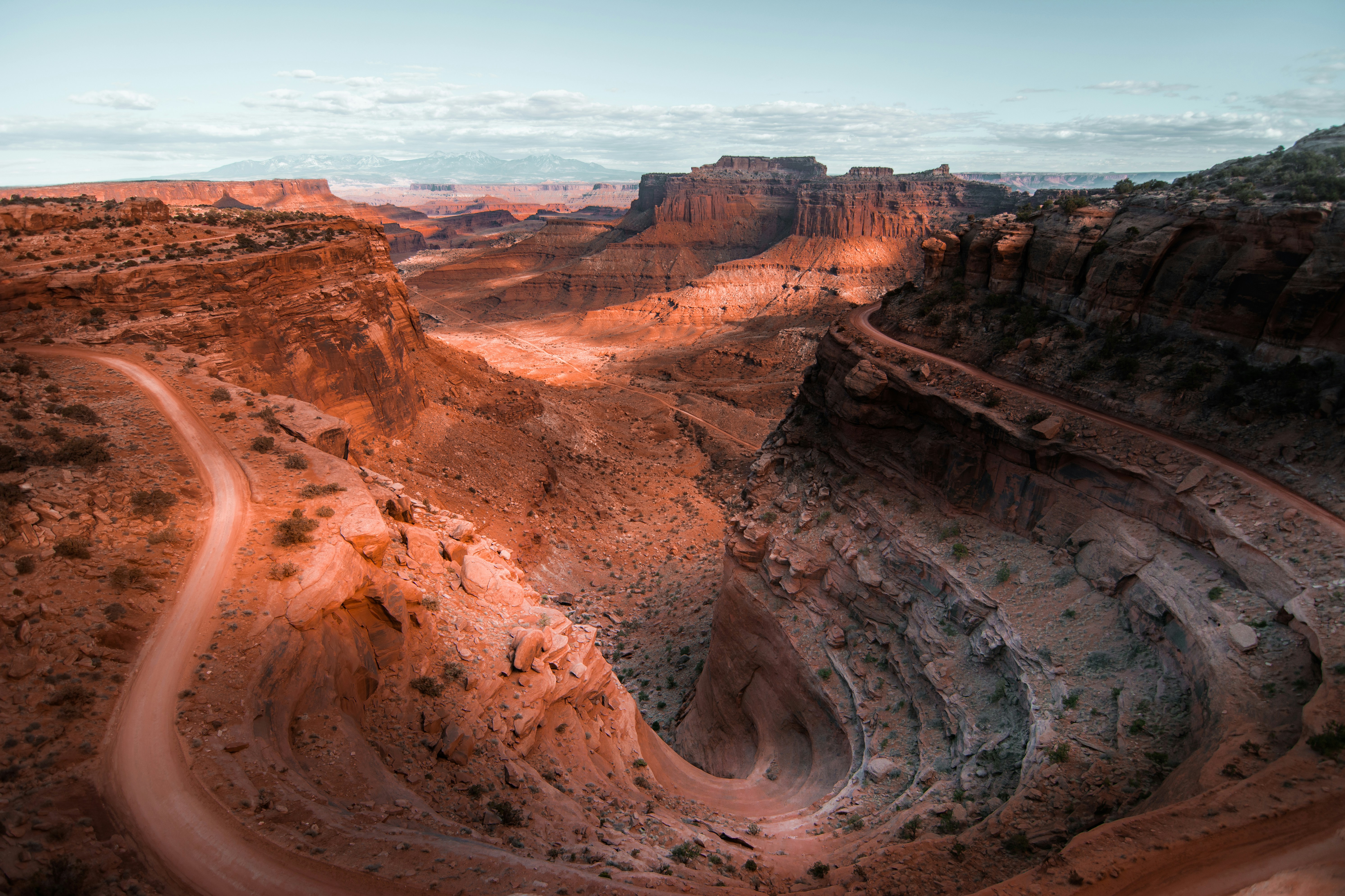 Winding Dirt Road in Canyon
