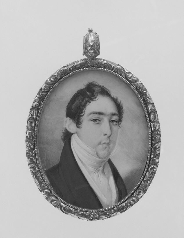 Oval Miniature Portrait of a Man