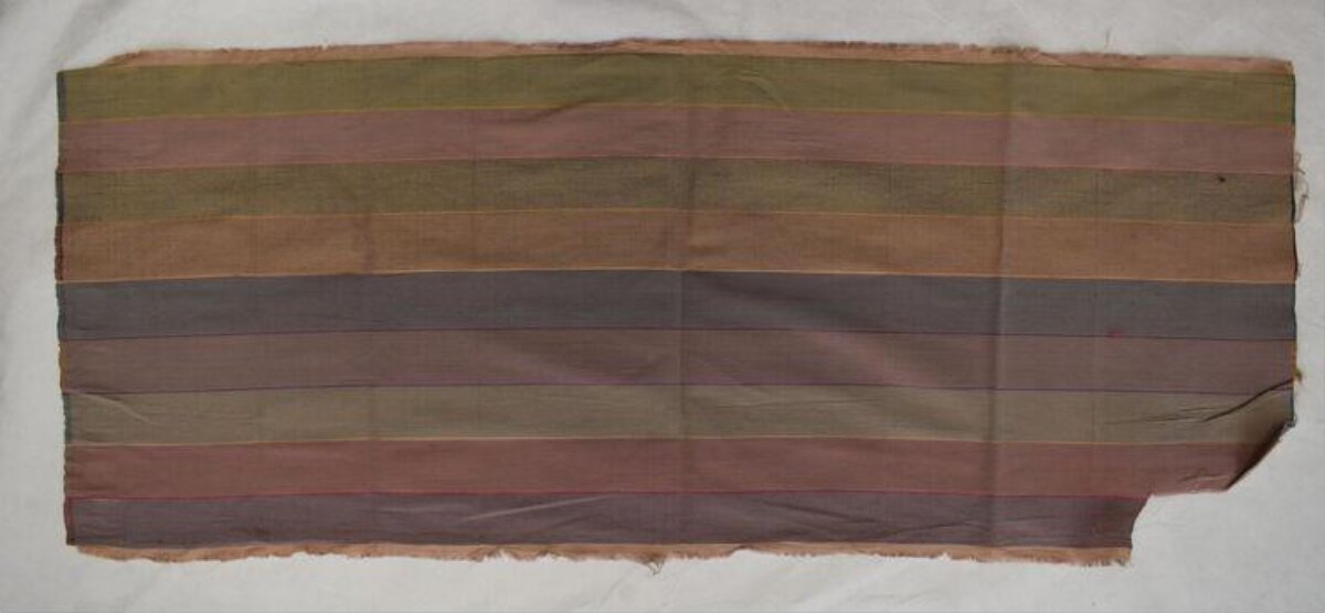 Vintage Striped Fabric Fragment