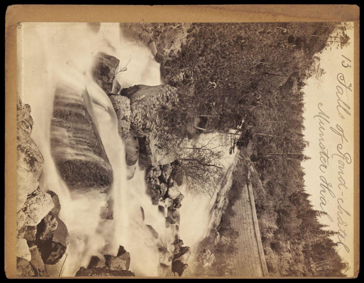 Vintage Photo of Rond Waterfall