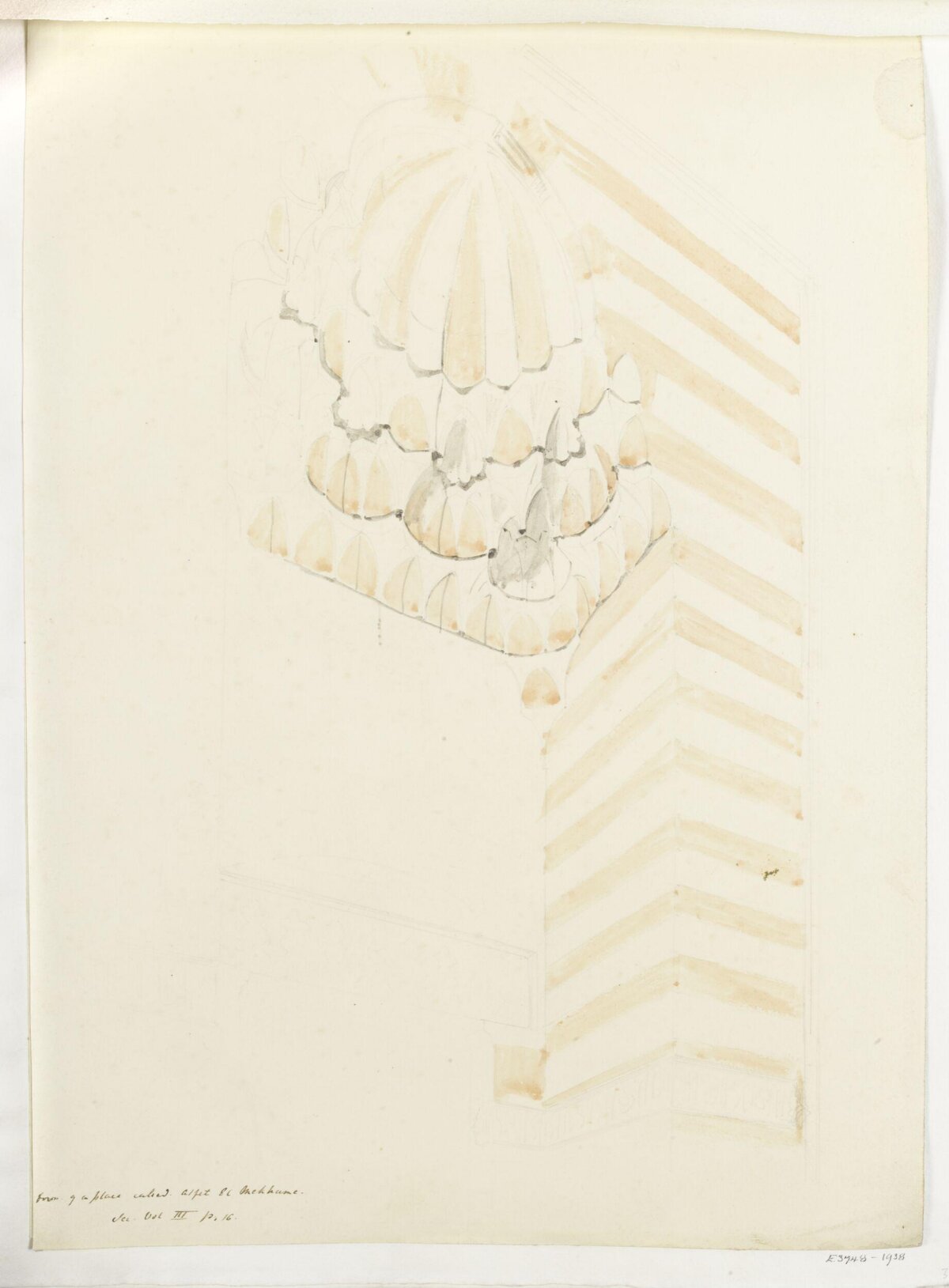 Architectural Detail Watercolor Sketch