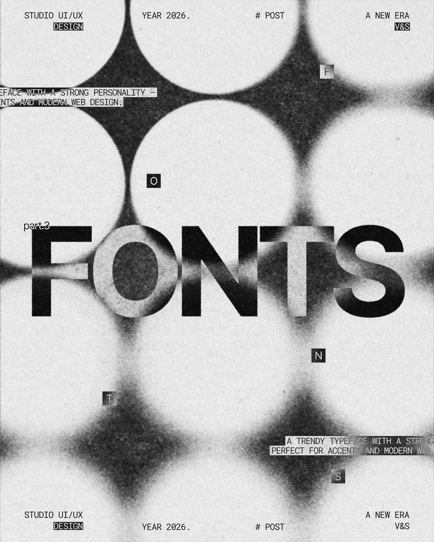Brutalist Font Promotional Poster