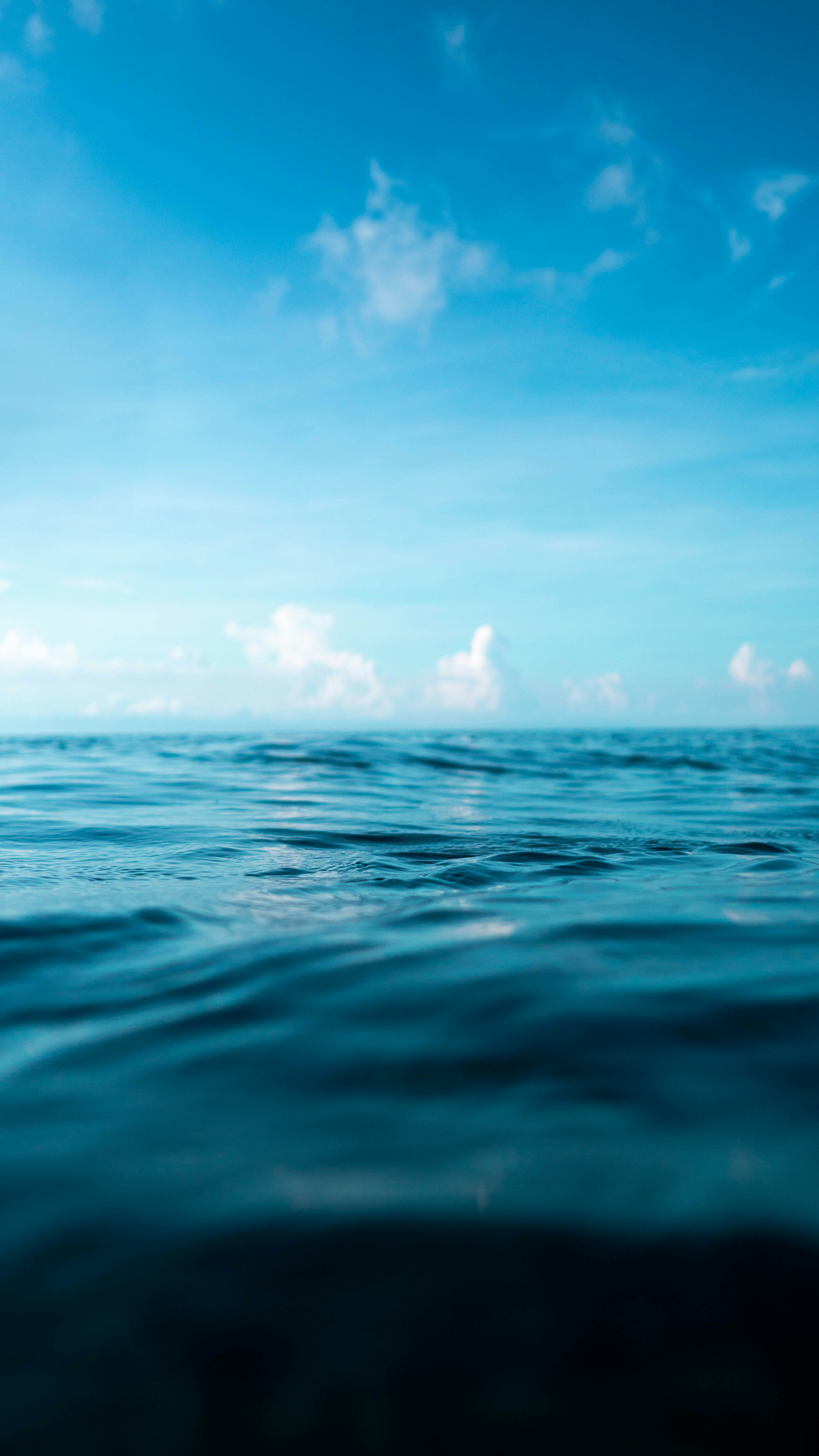 Calm Sea Under Blue Sky
