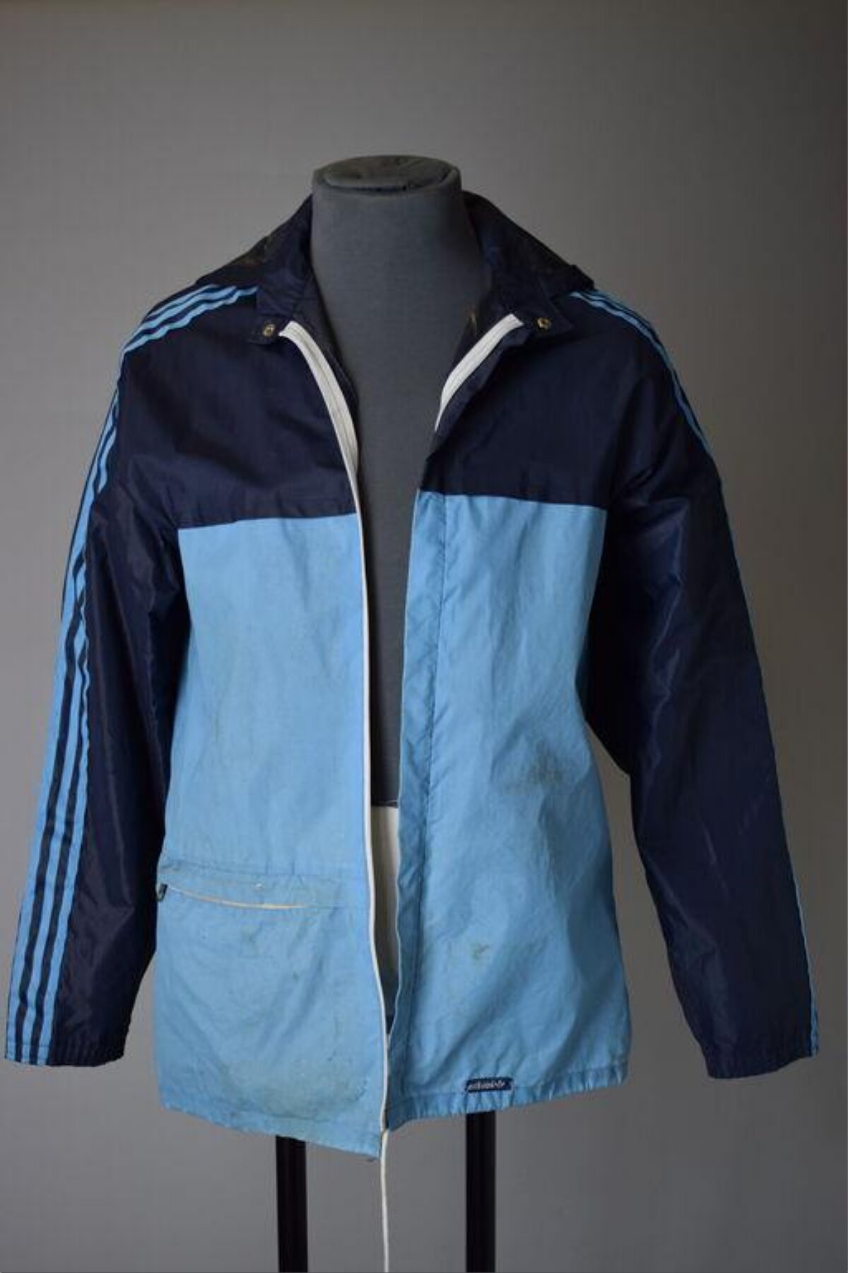 Two-tone Blue Adidas Windbreaker Jacket