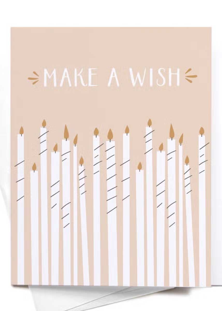 Make A Wish Birthday Greeting Card