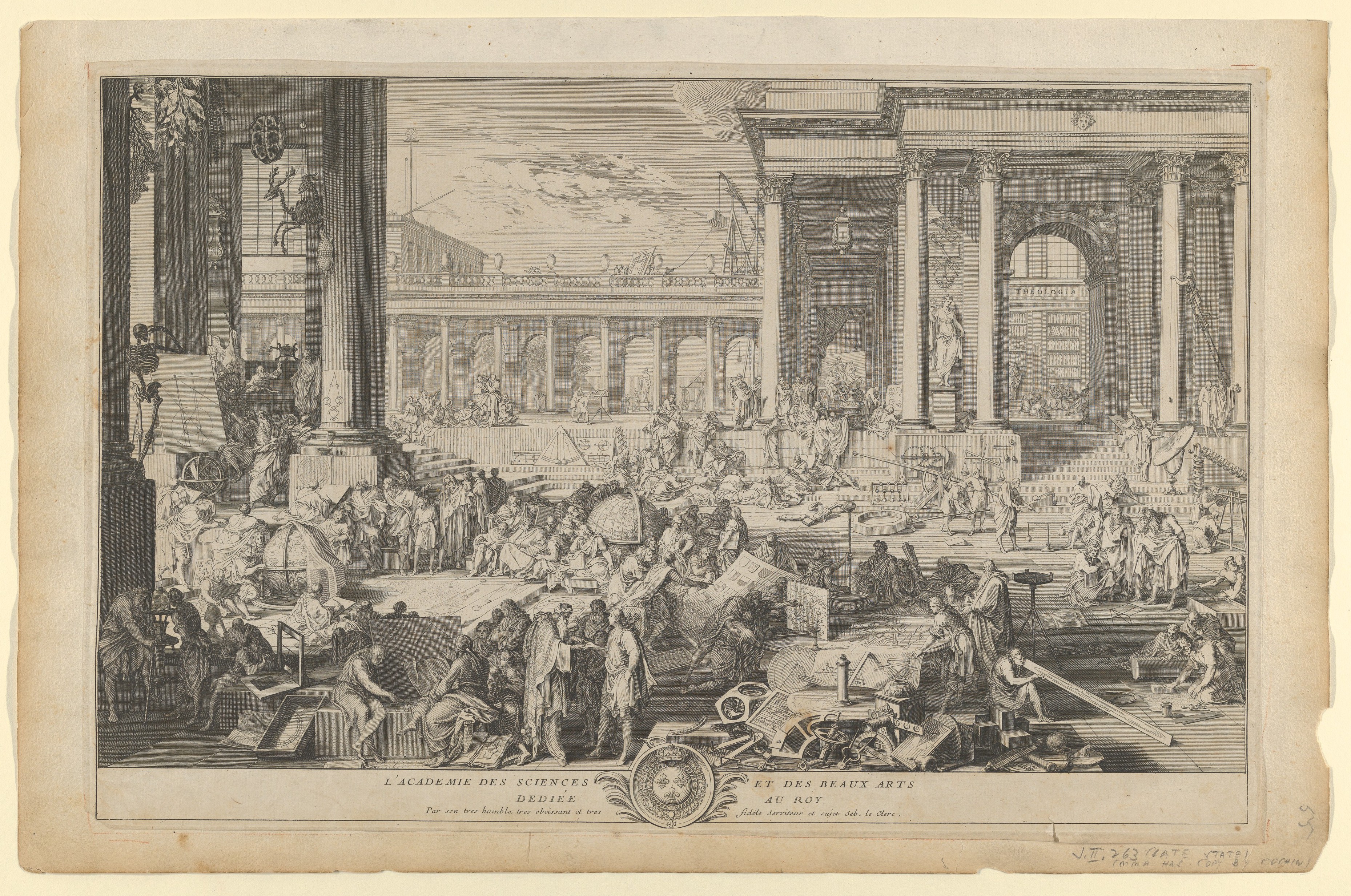 Academy of Sciences and Fine Arts Engraving