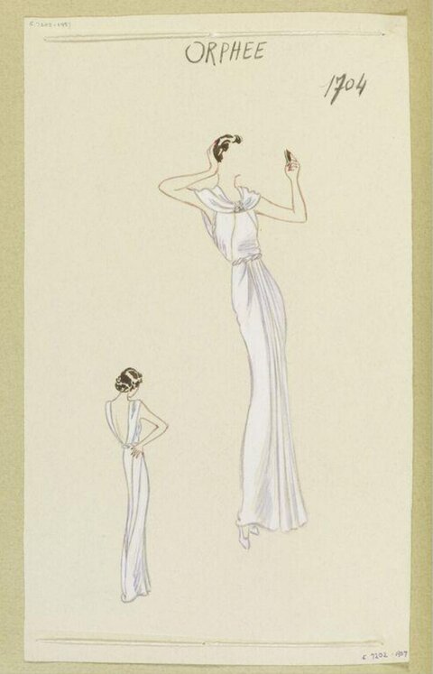 ORPHEE Evening Gown Fashion Sketch