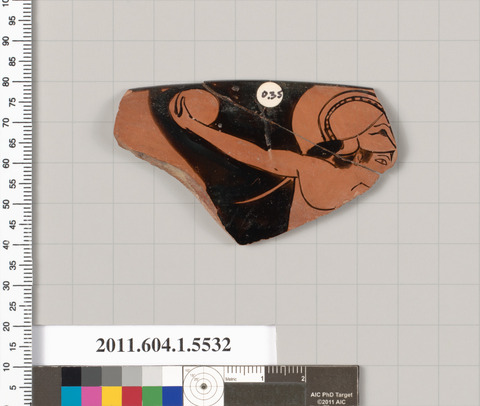 Ancient Painted Pottery Fragment