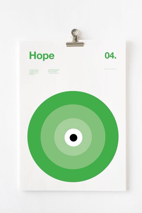 Minimalist Hope Graphic Poster