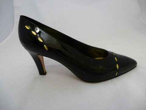 Black Patent Leather High Heel Pump