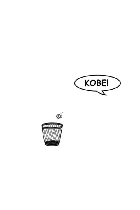 Yelling 'KOBE' Throwing Paper Into Trash Bin