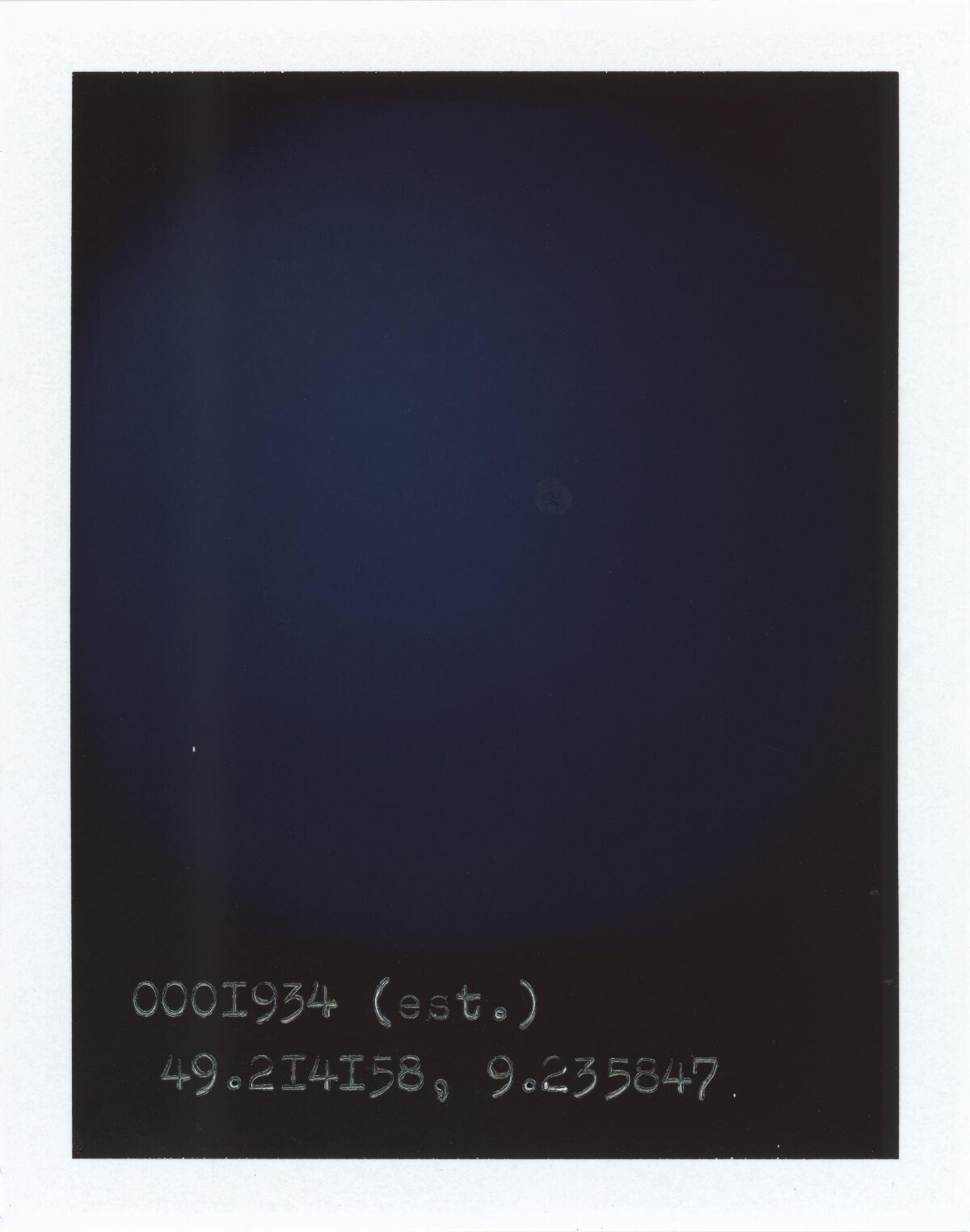 Dark Polaroid With Annotated Text