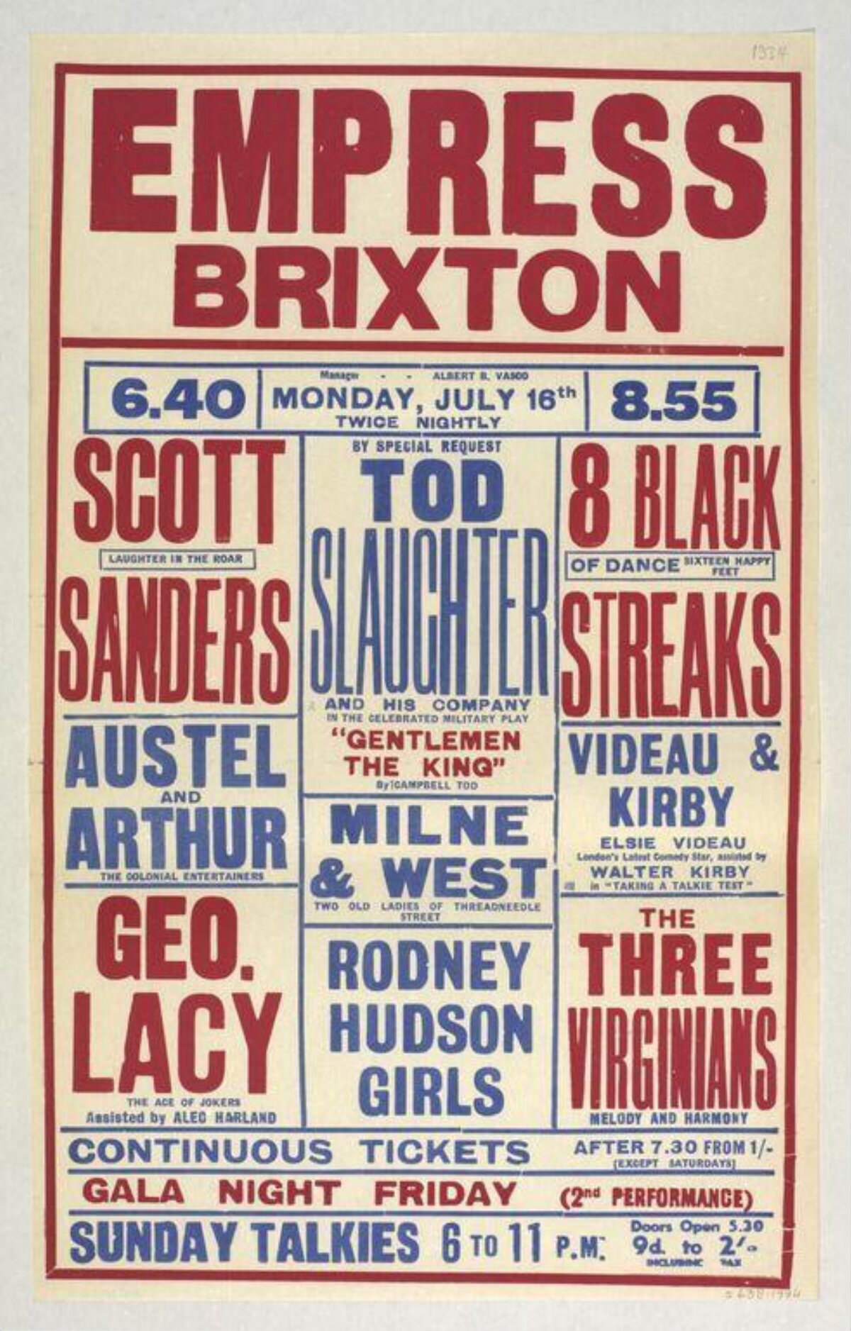 Empress Brixton Vintage Performance Poster