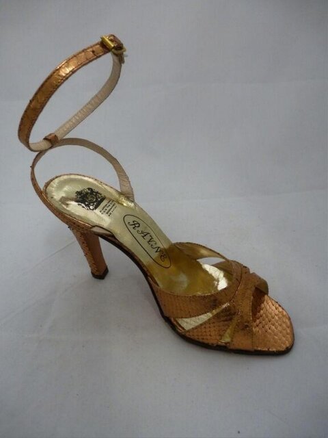 Vintage Gold Rayne High Heel Sandal