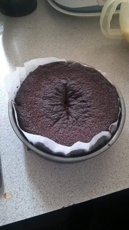 Homemade Baked Chocolate Cake