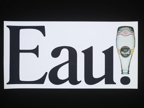 Perrier Eau Advertising Poster