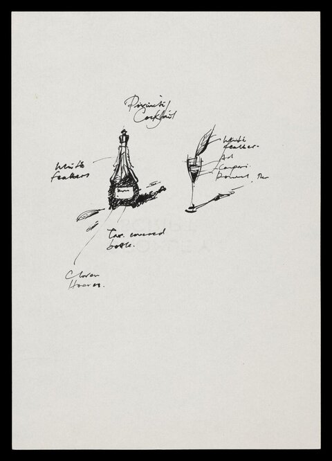 Sketch of Pimm's Cocktail Design