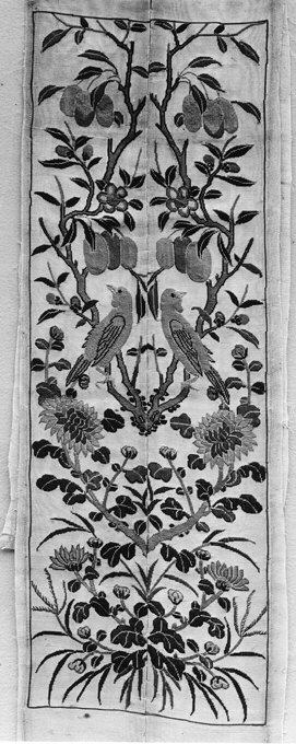 Vintage Chinese Bird and Flower Embroidery