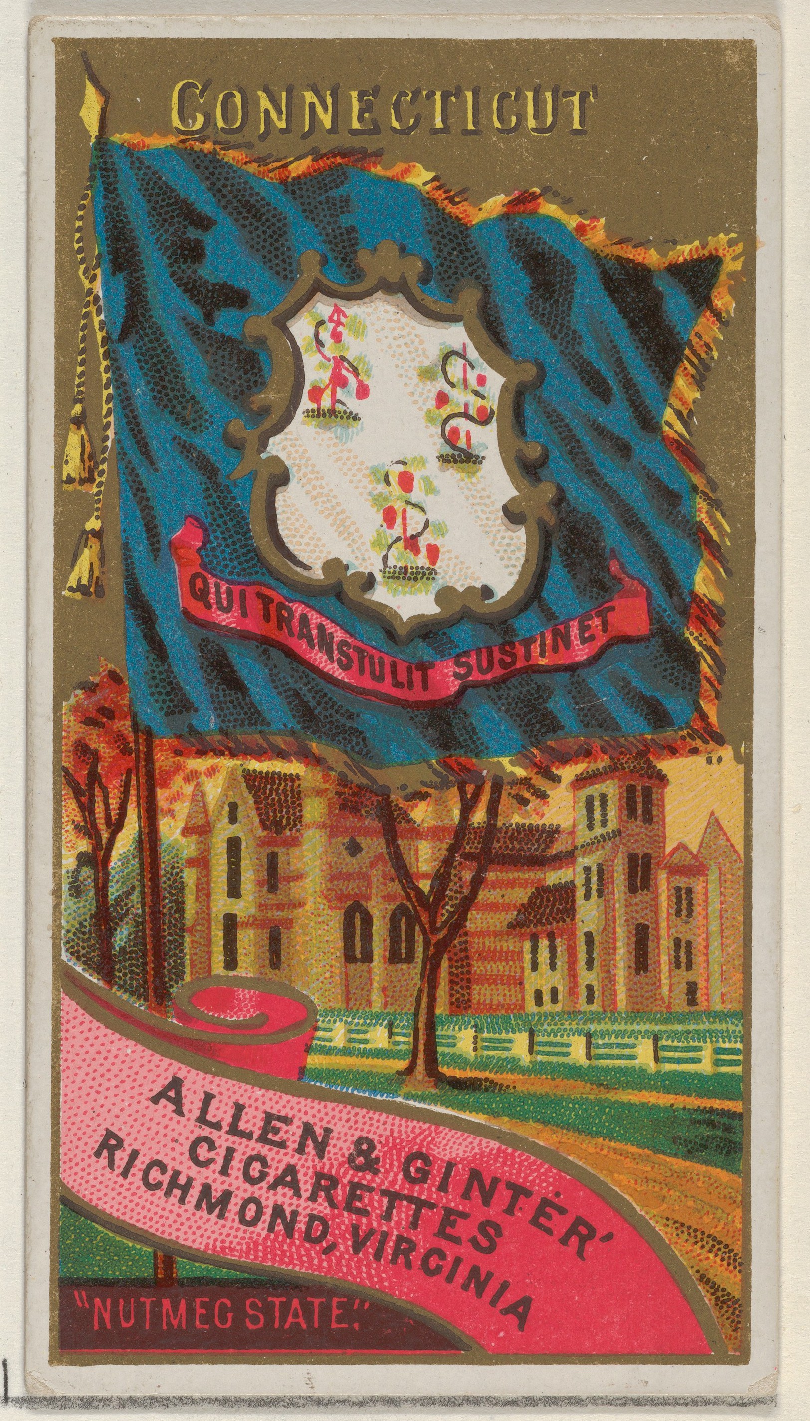 Connecticut Vintage Cigarette Card
