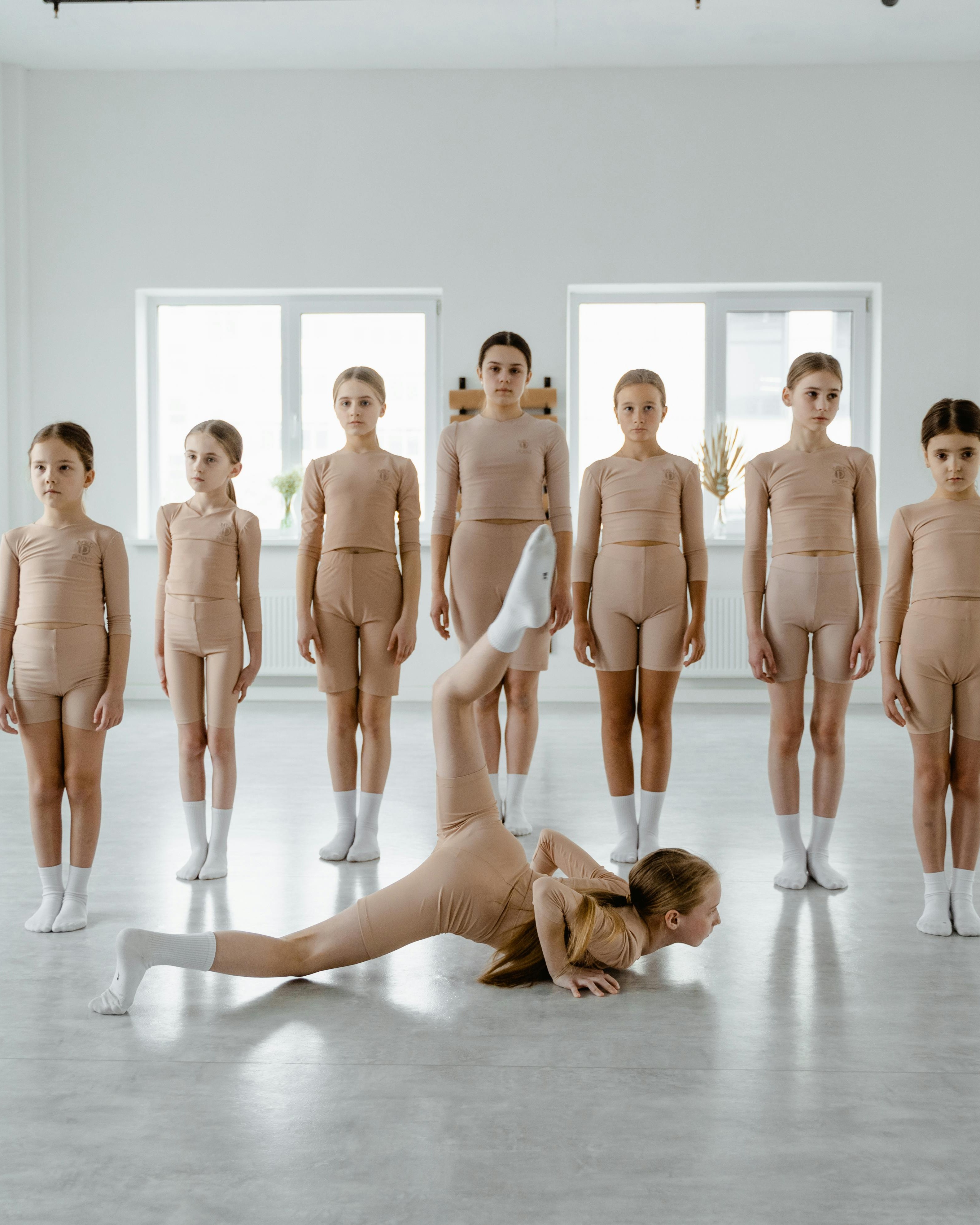Young Dancers in Dance Studio Class