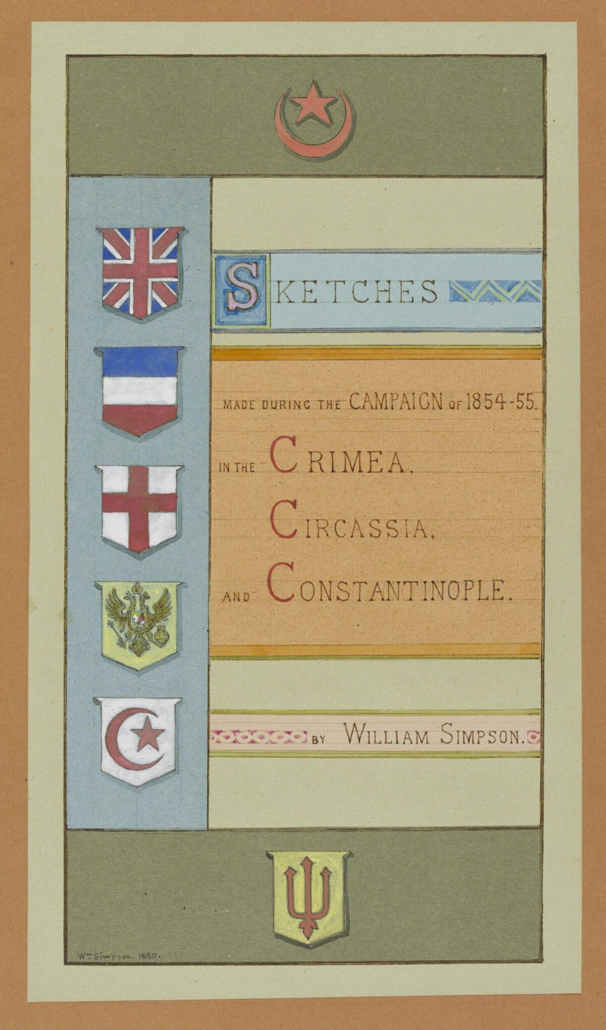 1854-55 Crimean Campaign Sketches Title Page