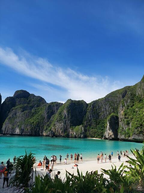 Maya Bay Tropical Beach View