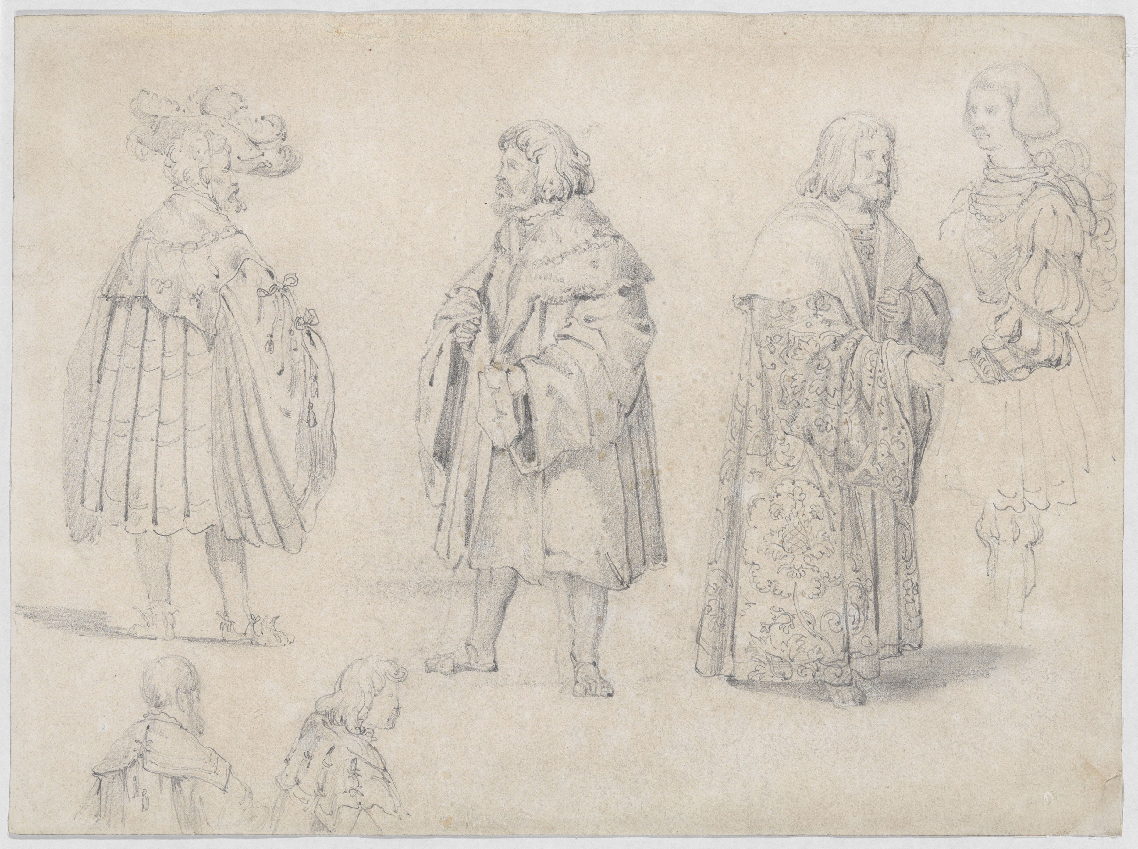 Pencil Sketch of Historical Noble Figures