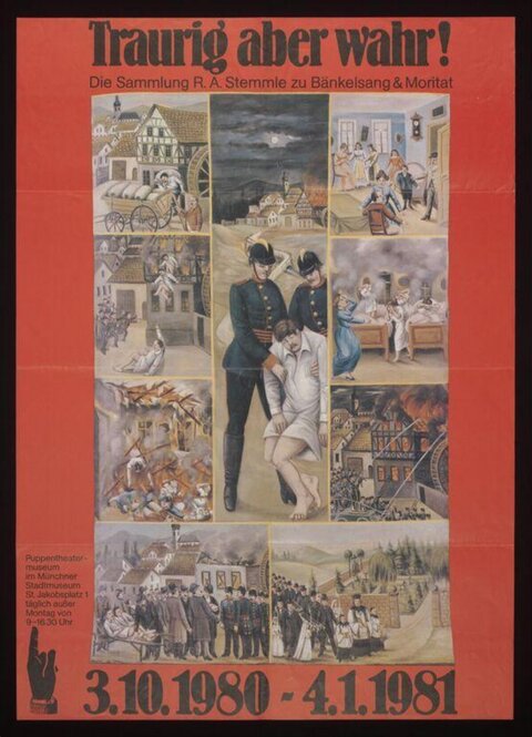 Vintage 1980 German Exhibition Poster