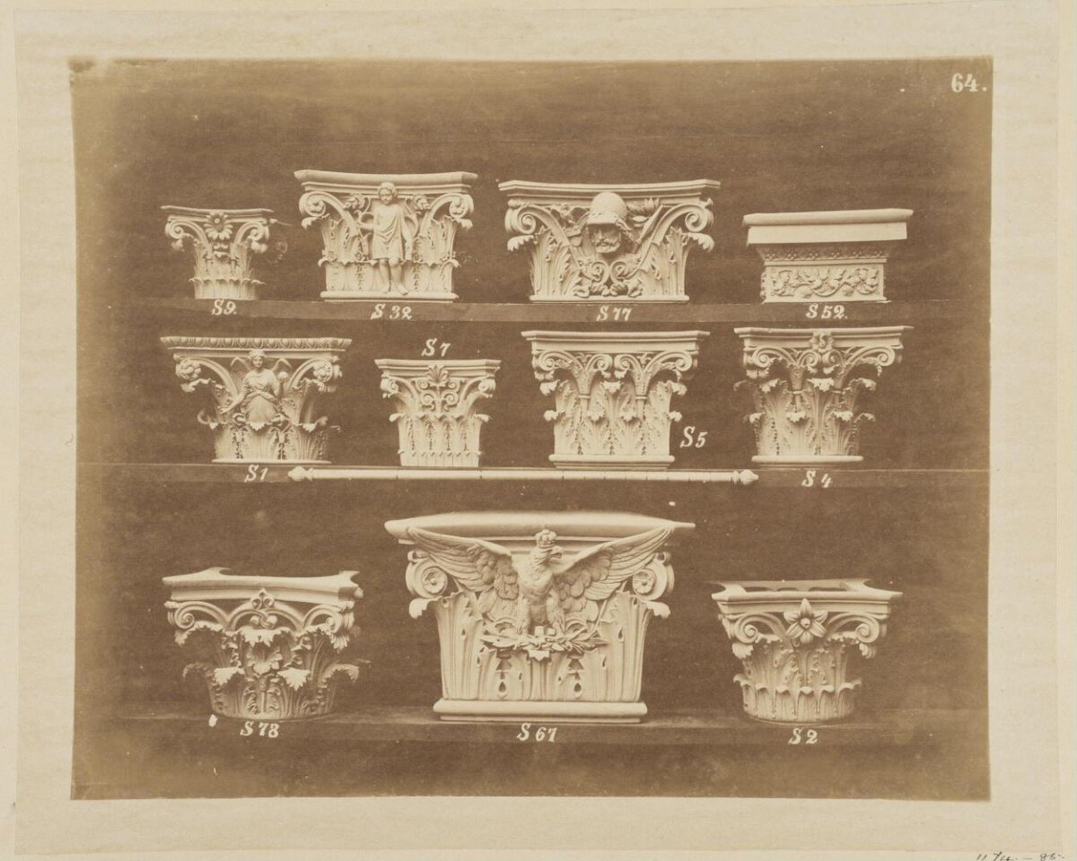 Variety of Carved Column Capitals