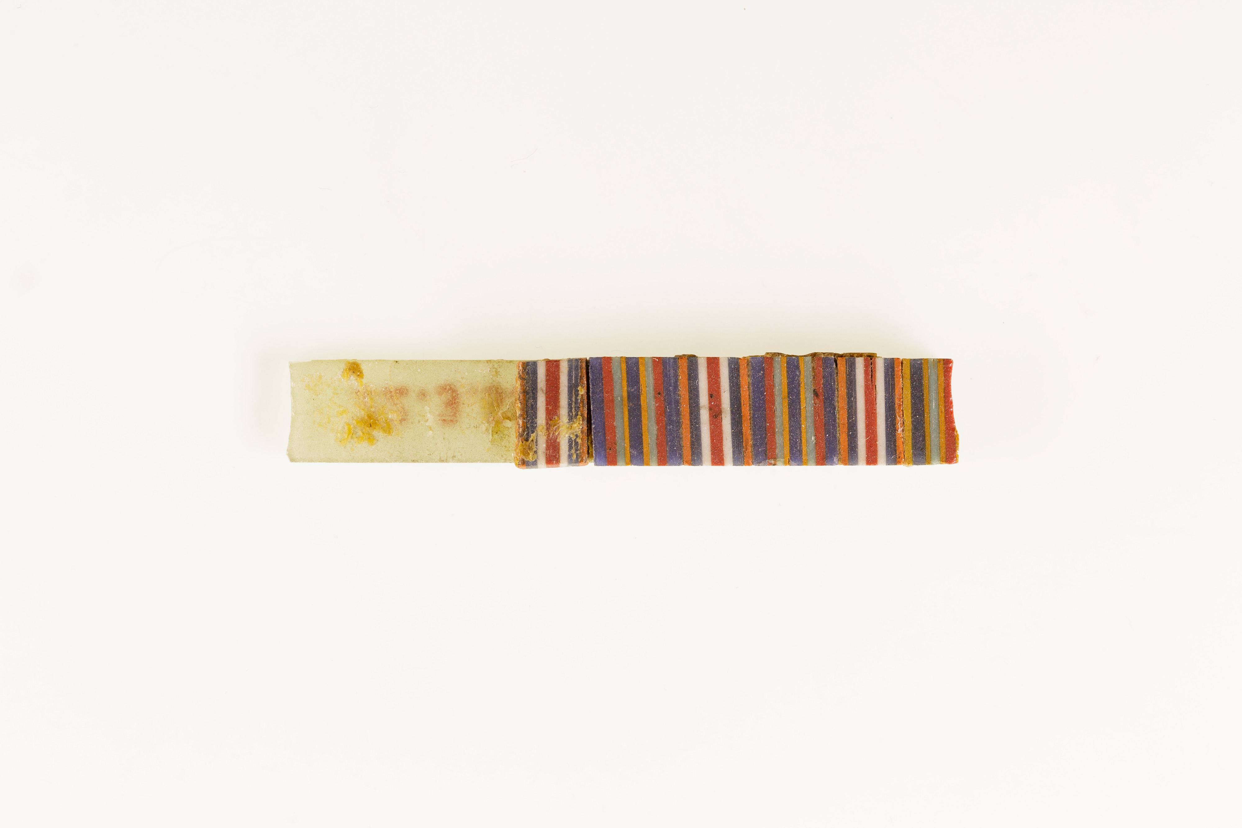 Ancient Striped Glass Artifact Fragment