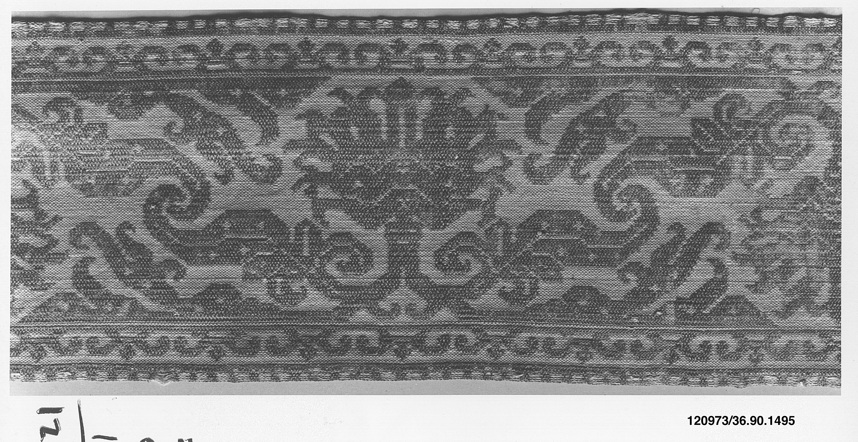 Antique Woven Textile Border — Texture Backgrounds